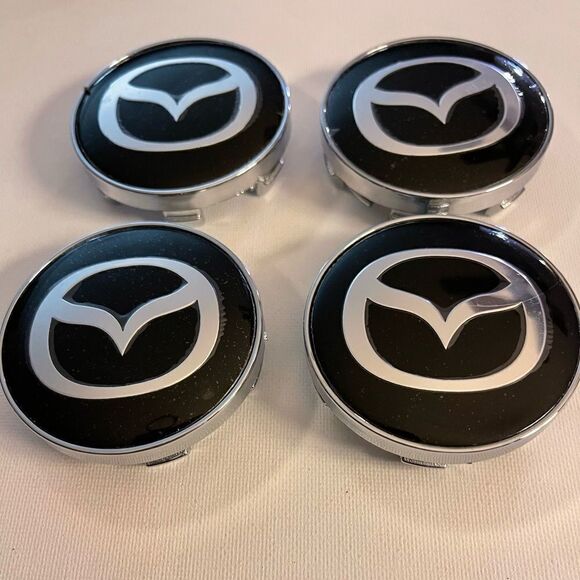 Mazda W240 Wheel Center Caps 60mm set of 4 NWT - Picture 4 of 8